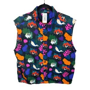 Disney The Little Mermaid Sebastian Flounder Cut Off Sleeveless Shirt Mens Large